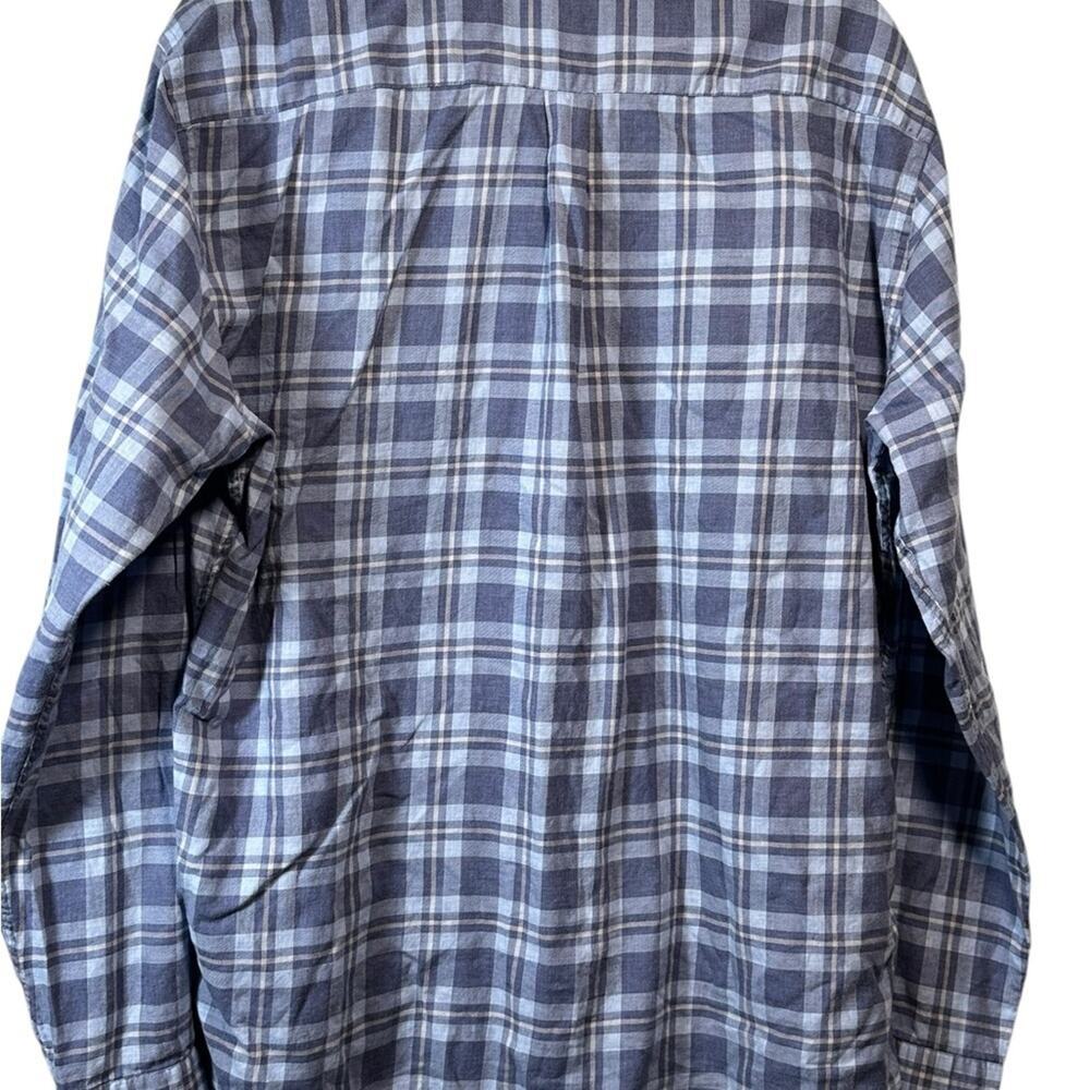 Peter Millar Long Sleeve Tartan Plaid Button Front Soft Cotton Size Large - Picture 2 of 5